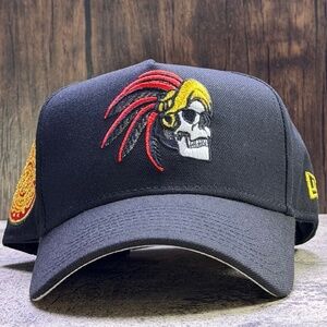 Mexico World League Aztecs New Era 9Forty Aztec Side Patch SnapBack Cap Black
